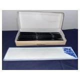 Vintage Japanese Sushi Tray & Box of Chop Sticks
