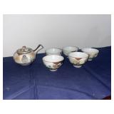 Vintage Kutani Japanese Porcelain Tea Set