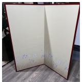 C. 1940 Japanese 2-Panel Byobu Room Divider