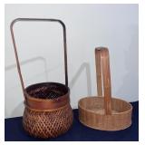 19th C. Pair of Japanese Ikebana Baskets