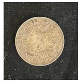 C 1968-J 5 Deutsche Mark Coin