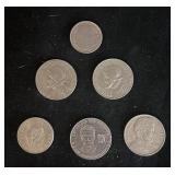 C 1970 Argentina, Panama & Chili Assorted Coins-6