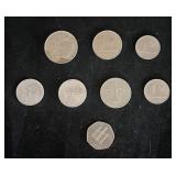 C 1970 Assorted Middle Eastern Coins (8)