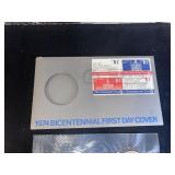 C 1974 Bicentennial First Day Issue Coin & Cover