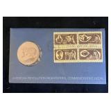C 1972 American Revolution First Day Cover & Coin