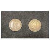C 1910 & 1917 Canada 1 Cent Coins