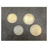 C 1909, 16, 18 & 19 Canada 5 & 10 Cent Coins