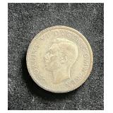 C 1942 United Kingdom 2 Shilling Coin