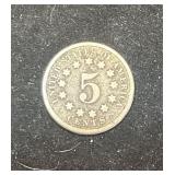 C 1869 US Shield Nickel