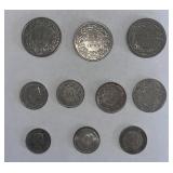 Collection of Switzerland Coins 1929-68 (10)