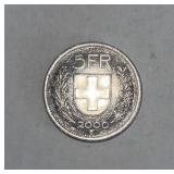 C 2000-B Switzerland 5 Francs