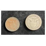 C 1908 Proof  Philippines & USA 50 Centavos Coin