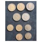 C 1916-66 United KIngdom 1 Penny & 1/2 Penny Coins