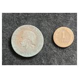 C 1855-B France 10 Centimes Bronze Coin