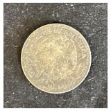 C 1877 US Seated Liberty Quarter Coin