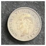 C 1942 United Kingdom 1/2 Crown Coin