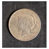 C 1923 Peace Silver Dollar Denver MINT MARK