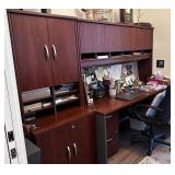 Vintage L-Shaped Office Desk w/ Lateral File