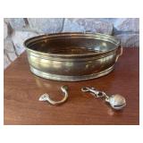 Vintage Solid Brass Planter