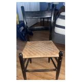 19th C. Ladderback Side Chair w/ Cane Seating
