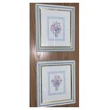 Sarah Harley, Signed Pair of Watercolor Prints