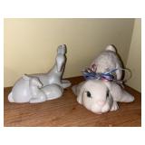Vintage Pair of Ceramic Wildlife