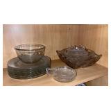 Collection of Assorted Pressed & Cut Glass