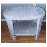 Vintage Wicker End Table