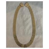 C 1950 Sarah Coventry Gold Tone Necklace