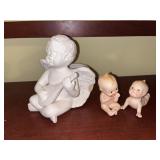 Lefton Kewpie Dolls & Cupid Planter
