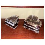 Pair of Sankyo Acrylic Grand Piano Music Boxes