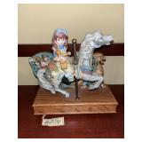 Vintage Willitts Melodies Carousel Horse Music Box