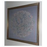 Vintage Framed  Handmade Doiley