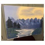 Unframed Signed Oil on Canvas
