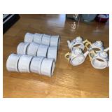 Collection of Porcelain Napkins Ring Sets