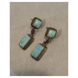 Sterling Silver & Larmar Earrings