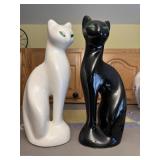 Vintage Mid Century Modern Porcelain Cats