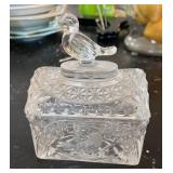 Vintage Hofbauer "Byrdes" Crystal Trinket Box