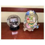 Pair of Vintage Snowglobes