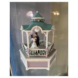 Vintage Enesco Gazebo Wedding Couple Music Box