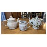 Vtg. Godinger & Windsor Porcelain Teapots