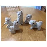 Collection of Porcelain Homco Cats - 5