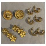 Collection of Gold Tone Earrings - 5