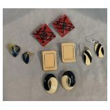 Collection of Vintage Enameled Earrings - 5