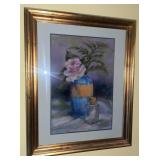 20th C. L.E. Harris Still Life Pastel