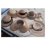 Collection of Ladies Straw Hats