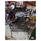 Pair of Wrought Iron Patio Chairs