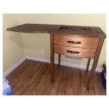 Vintage Sewing Machine Cabinet w/ Fold-Out