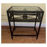 Vintage Metal Accent Table /  Plant Stand