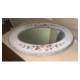Vintage Vanity Mirror w/ Floral Motif